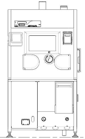 PET dispensing Isolator wireframe